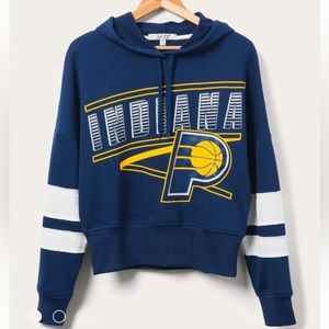 WOMEN'S PACERS OVERTIME STRIPED FLEECE HOODIE